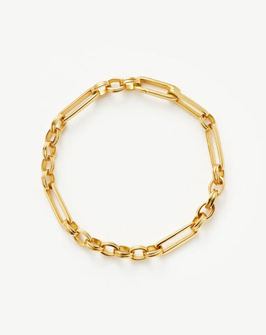 Buy PALMONAS Chunky Small Bracelet- 18k Gold Plated | Gold Chain Bracelet |  For Womens And Girls at Amazon.in